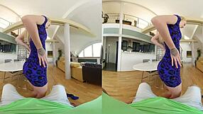 czech vr 373 shows mesmerizing blonde getting horny while riding your cock in lingerie