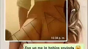 Horny Venezuelan teen with big ass and tits appears naked ready for fingering in steamy video call