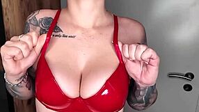 You want more from this European redhead teen with tattoos and small waist