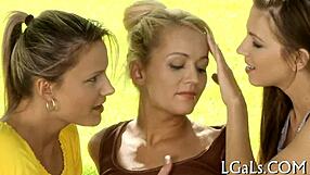 Two gals dominate massive dildo play