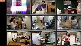 aria nicole experiences a surprising gyno exam when dr rogue enters nearly naked for the procedure at girlsgonegyno