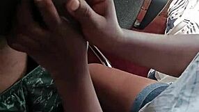 hot black girl sucks and strokes boyfriend's massive black cock!