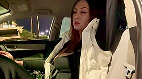 Hey, check out this Italian big tits milf Artemisia Love doing a hot solo smoking fetish in the car with quick boobs flashing