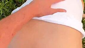 i almost got caught fucking this curvy milf with big tits on my monster cock outdoors