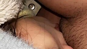 my neighbor subtly licks my pussy in an abandoned barn hiding our secret lesbian passion