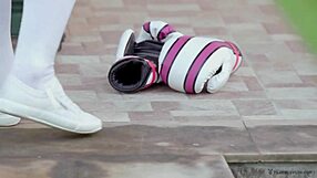 hilary c rips clothes for a total good jack with striptease jerking off