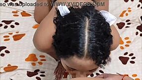 Hey a dark guy enters my room and fucks me good in my vagina homemade sex in Spanish