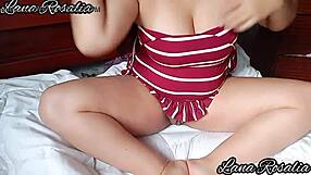 Sexy Gordibuena Latina Tocando Sus Grandes Tetas y Su Vagina en Solitario