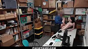 Oh Man, This Store Associate Caught The Teen 18+ Shoplifting And Punished Her With Hardcore Fucking!