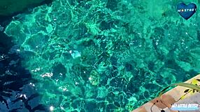 Blonde Russian Cheats By Blowing And Riding Neighbor In Pool Voyeur Cumshot Fuck