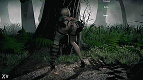 Nier Automate 2B does sexy striptease modeling then gets assfucked hard