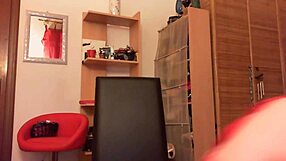 In this twisted tale, your kinky stepmom guides you through intense masturbation using a shiny latex doll in her Italian fetish style.