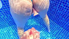 Did you catch that nalgona getting surprised while masturbating in the pool, leading to quick sex in the water?