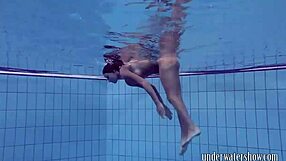 Does Lucy Really Remove Her Bikini While Swimming in the Pool?