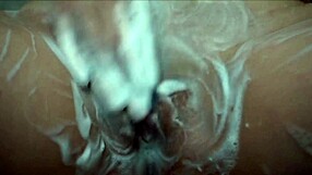 pee fest with blonde latina model in erotic kinky shower bathing session