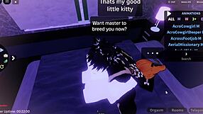 Teasing Rough Play With Cute Little 18+ Kitty On Roblox