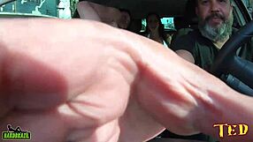 vitoria vonteese hints at getting naked in ted's car on streets with elisa sanches watching closely