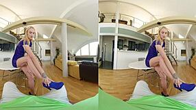 czech vr 373 shows mesmerizing blonde getting horny while riding your cock in lingerie