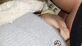 my neighbor subtly licks my pussy in an abandoned barn hiding our secret lesbian passion