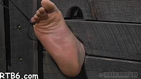 Sadomasochism queens bound and spanked in rough domination with blowjob sucking and hardcore doggystyle fucking on sexy cock.