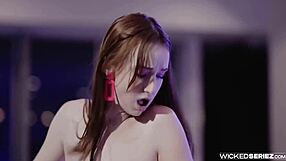 in the wicked seriez episode, melanie marie gets built up through shy kisses into hardcore deepthroat fucking