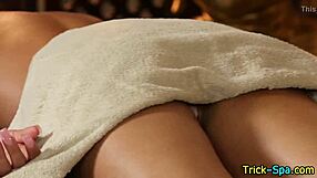 Hottie Booty Rubbed Down with Oil in Hidden Cam Massage Session by Spying Voyeur