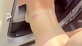 Pretty Hooker Strips Naked Publicly Then Craves Bent-Over Fucks