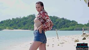 Jana Bubu and Elina Love strip down as Ukrainian MILF babes in softcore with natural tits