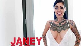 janey doe's tattooed body craves huge cock deepthroat face fuck swallow