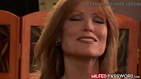 Big boobed Darla Crane deepthroats ebony Sean Michaels in interracial missionary pounding