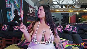 i'm a curvy asian girl torn between huge dildos or boyfriend with my sextoy collection