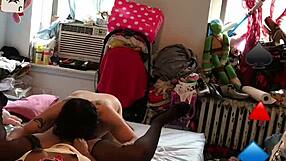 Sexy Veracruzana Latina sways hips teases curves in steamy bedroom seduction