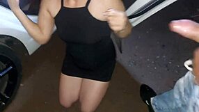 Wife Covered In Cum From Strangers' Cocks During Intense Park Dogging While Cuckold Watches