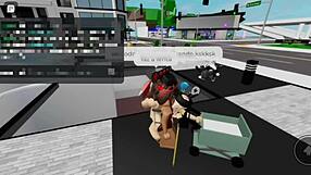 เย็ดโหดกลางลานสาธารณะกับเพื่อนหญิงมารยาทต่ำ Brookhaven โดนอมรูตูดกลางแจ้ง