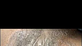 ghetto slut bends over for rough doggystyle fucking with cumshot on big ass