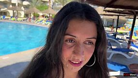 I picked up this cute teen for cash and fucked her doggystyle outdoors with facial cum