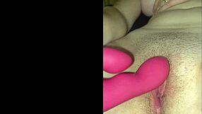 Petite brunette babe spreads tight pussy teasing with dildo solo