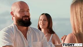 TUSHY Debut! Yoga Babe's Tight ASS Filled in ANAL Spooning and Cowgirl RIDE!