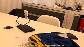 come on babe almendra gala, give me that hard sex and blowjob in office with your muscular body