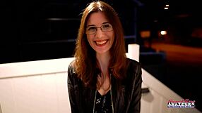 skinny nerdy brunette hazel o'connor rims juicy cock then takes anal ass to mouth pov domination