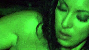 Milf Gets Fucked Outdoor at Night by Huge Cock with Cumshot!