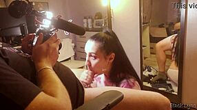 i can't get enough of black lynn's stunning bts vape and oral skills behind the scenes...