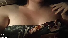 chubby step sister with big natural tits sends teasing video showing shaved pussy