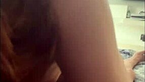 Real Amateur Sex with Big Ass Ebony Latina in Lingerie for First Time Homemade