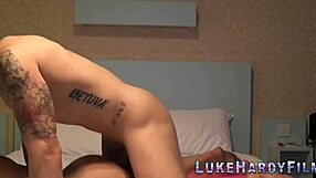 blonde brit babe teases luke hardy with her riding skills up close