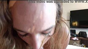 This blonde teen with deepthroat skills gets fucked hard until her perfect Italian pussy throbs in amateur action.