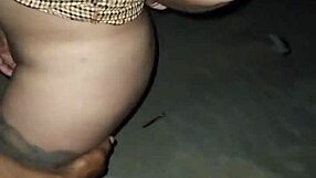 Horny latina fingered and exposed on public beach