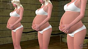 whoa these triplet sisters' bellies inflating with asses ripped clothes 😱🍑