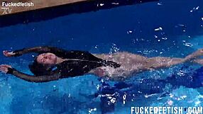 skinny latina jessica bunny's wet pussy throbs underwater