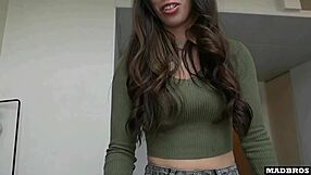 Friend catches our rough dp fuck with beautiful curvy teen and joins the pounding?